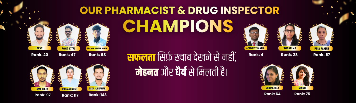 our pharmacist & drug inspector Champions