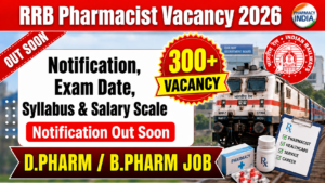 RRB 300+ Pharmacist Vacancy 2026: Notification, Exam Date, Syllabus & Salary Scale | Notification Out Soon