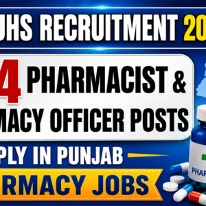 BFUHS Recruitment 2026: Apply for 454 Pharmacist & Pharmacy Officer Posts in Punjab