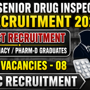 GPSC Senior Drug Inspector Recruitment 2026: 08 Vacancies for Pharmacy & Pharm-D Graduates