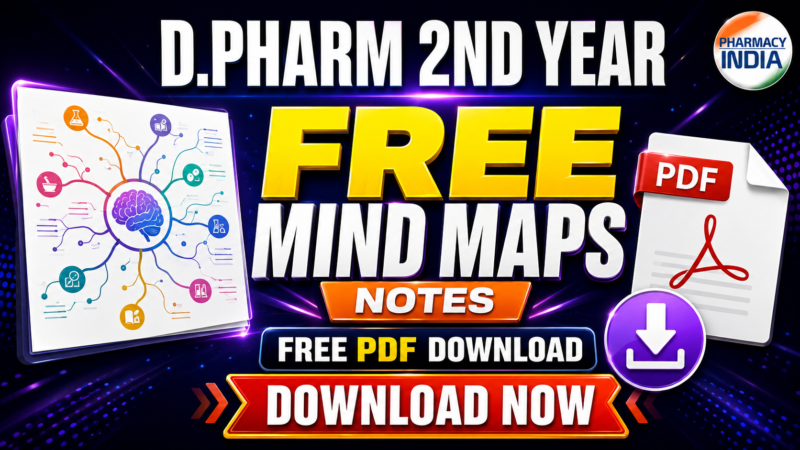 D.PHARM 2ND YEAR FREE MINDMAPS NOTES | FREE PDF DOWNLOAD
