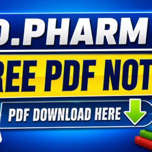 D.Pharm Free PDF Notes | PDF Download Here