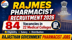 RajMES Rajasthan Pharmacist Recruitment 2026: 84 Vacancies in 22 Medical Colleges | Eligibility, Salary & Distribution