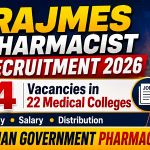 RajMES Rajasthan Pharmacist Recruitment 2026: 84 Vacancies in 22 Medical Colleges | Eligibility, Salary & Distribution
