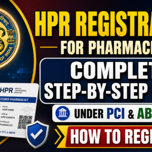 HPR Registration for Pharmacists: Complete Step-by-Step Guide under PCI & ABDM