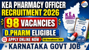 KEA Pharmacy Officer Recruitment 2026: 98 Vacancies for D.Pharm | Apply Online Now