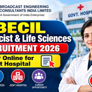 BECIL Pharmacist & Life Sciences Recruitment 2026: Apply Online for Govt Hospital