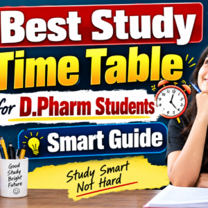 Best Study Time Table for D.Pharm Students | Smart Guide