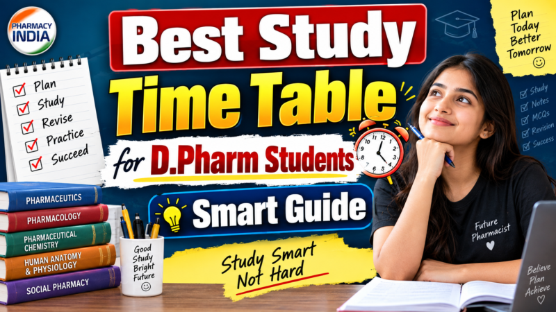 Best Study Time Table for D.Pharm Students | Smart Guide