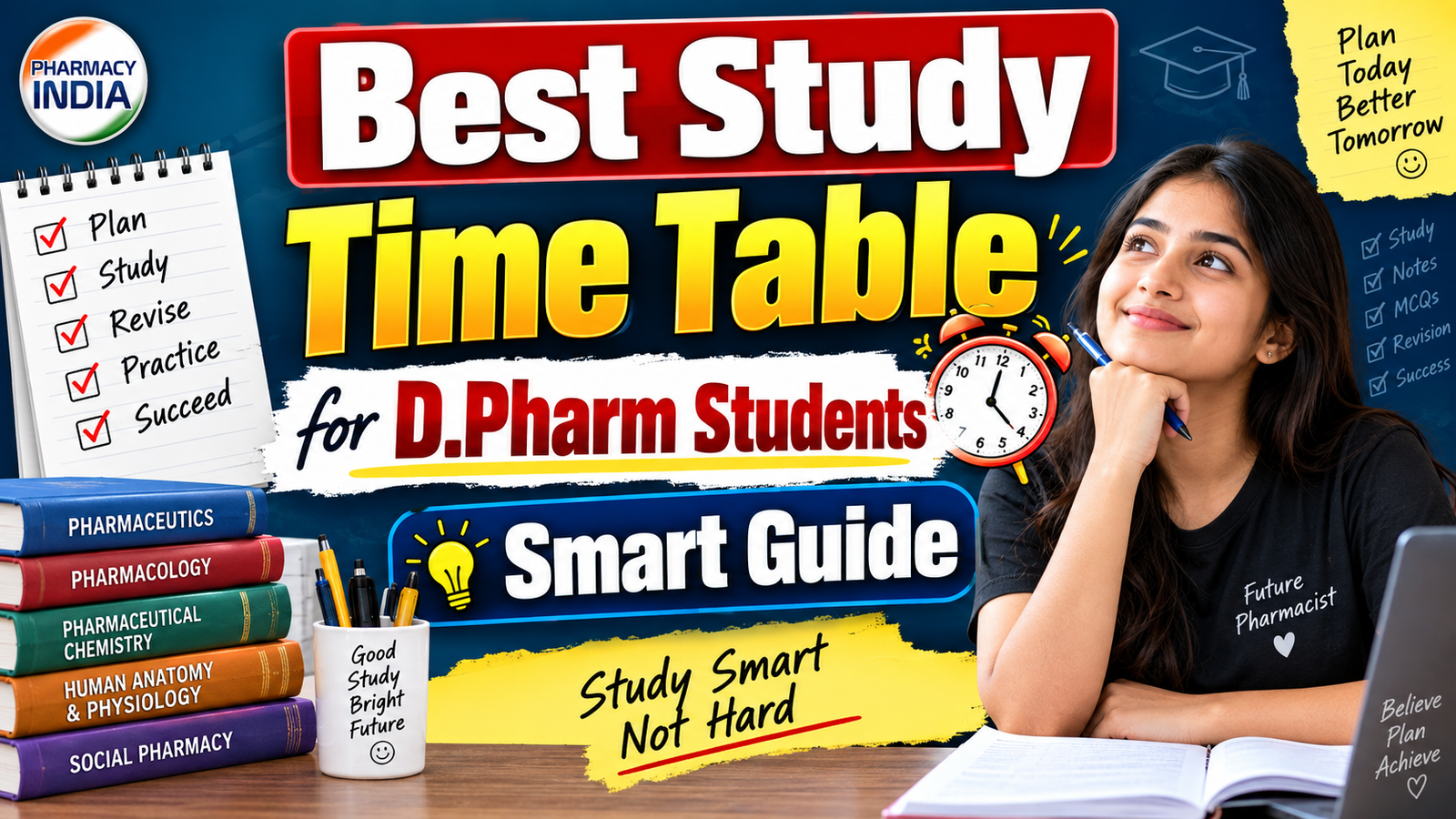 Best Study Time Table for D.Pharm Students | Smart Guide