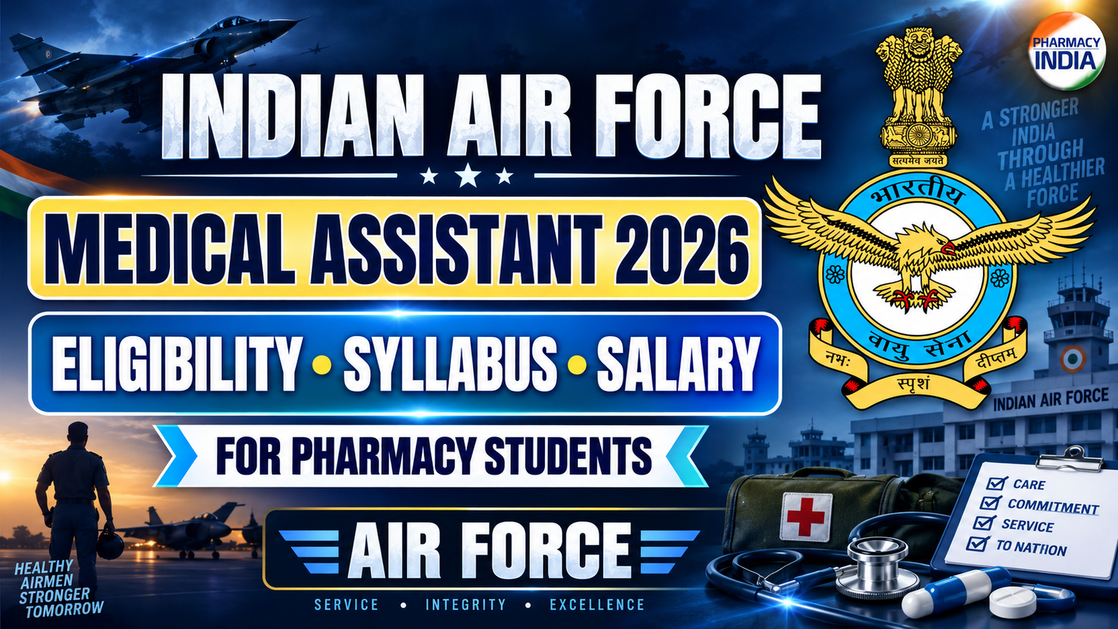 Indian Air Force Medical Assistant: Eligibility, Syllabus & Salary for Pharmacy Students