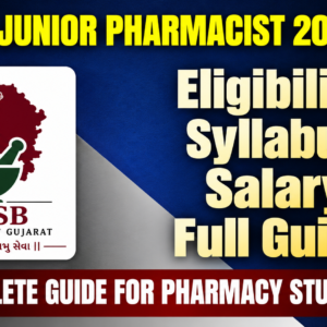 GSSSB Junior Pharmacist 2026 | Eligibility, Syllabus & Salary | Full Guide