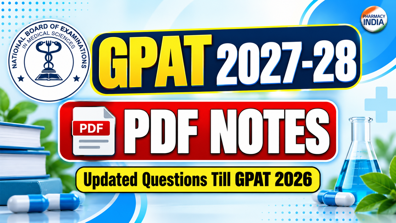 GPAT 2027-28 PDF Notes | Updated Question Till GPAT 2026