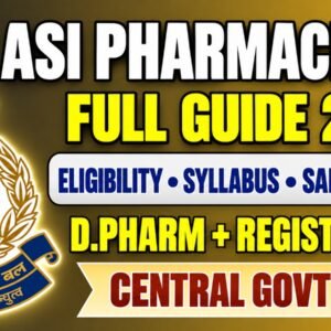 SSB ASI Pharmacist Recruitment 2026: Eligibility, Syllabus & Salary Guide