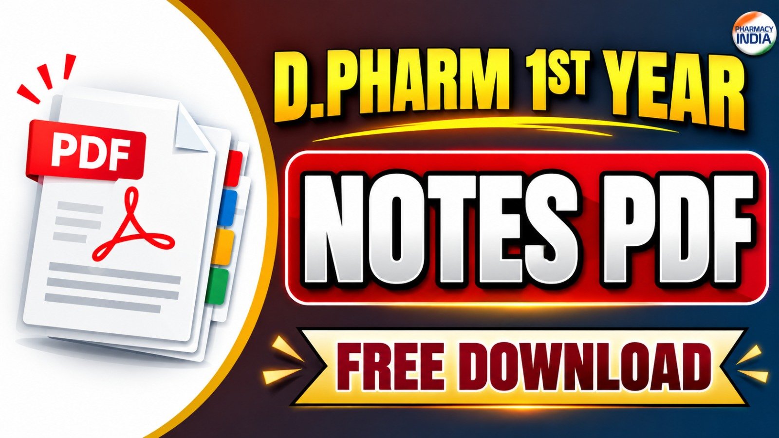 D.Pharm 1st Year PDF Notes