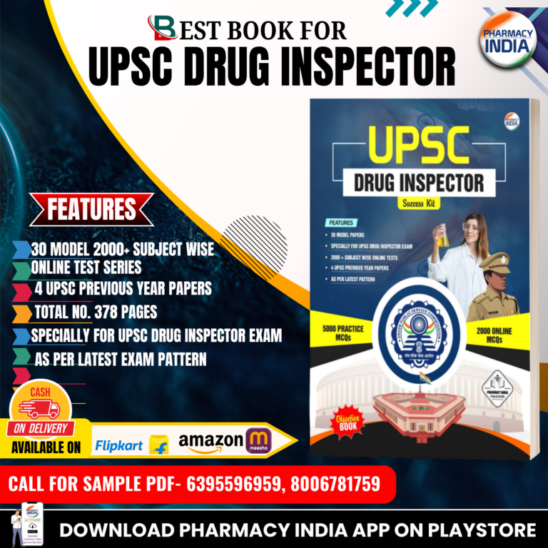 upsc drug inspector book