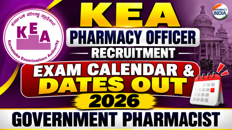 KEA Pharmacy Officer Recruitment 2026: Exam Calendar & Dates Out