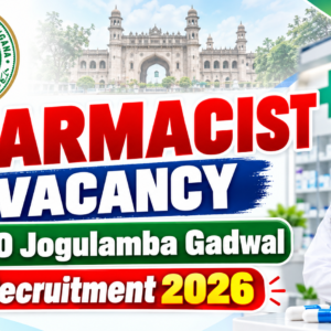 Pharmacist Vacancy at DM&HO Jogulamba Gadwal Recruitment 2026