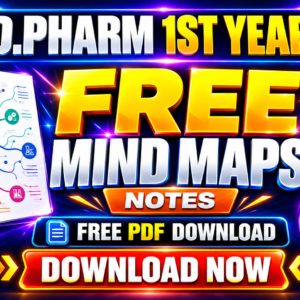 D.PHARM 1st YEAR FREE MINDMAPS NOTES | FREE PDF DOWNLOAD